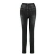 thumbnail image 7 of vigerkar Womens Mid Rise Tummy Control Skinny Jeans - High Waist, Comfortable Stretch and Flattering Fit Black, XL, 7 of 7