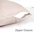 thumbnail image 4 of Unique Bargains Silky Satin Zippered Body Pillow Cover, 21" x 72", Light Tan, 4 of 7