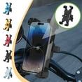thumbnail image 7 of Bike Phone Mount, Cycling Phone Holder, Shockproof Handlebar Phone Clamp for Motorcycle, Scooter, Treadmill, Adjustable Secure Mobile Phone Rack for 3.5-6.8 Inch Devices, 7 of 7
