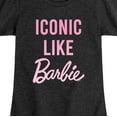 thumbnail image 3 of Barbie - Iconic Like Barbie - Toddler And Youth Girls Short Sleeve Graphic T-Shirt, 3 of 5