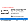 thumbnail image 2 of Automatic Transmission Pan Gasket - Compatible with 2006 - 2008 Volkswagen Passat AWD 3.6L V6 2007, 2 of 2