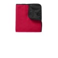 thumbnail image 1 of Port Authority ®  Fleece & Poly Travel Blanket. Tb850 Osfa Rich Red/ Black, 1 of 1