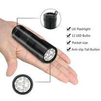 YingYouFu Violet Light Flashlight Mini Usb Rechargeable - Purple Light Blacklight Flashlight, Powerful Fluorescent Detector for Pet Urine Stains, Ideal for Detecting Uranium Glass