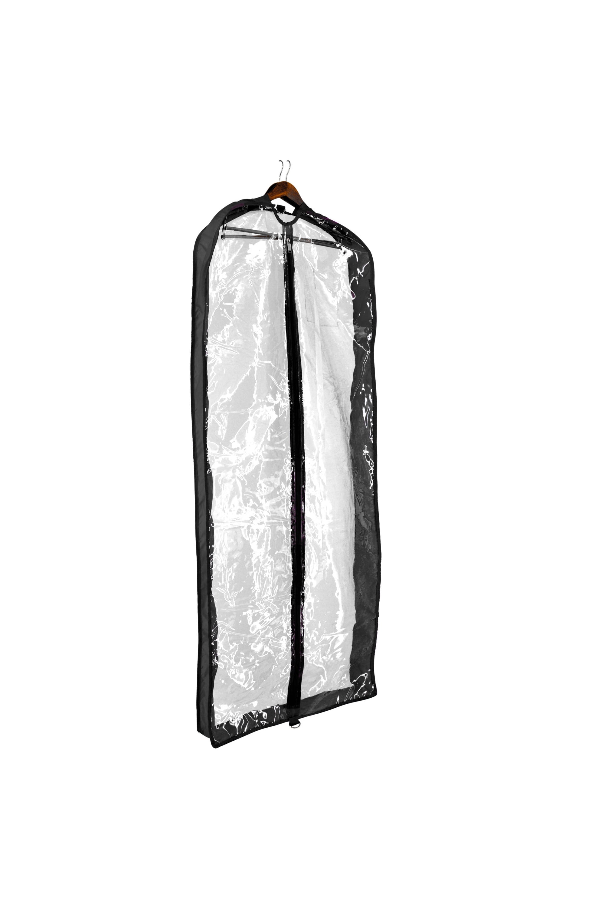 DALIX Clear Dress Closet Garment Bag 60" in Black
