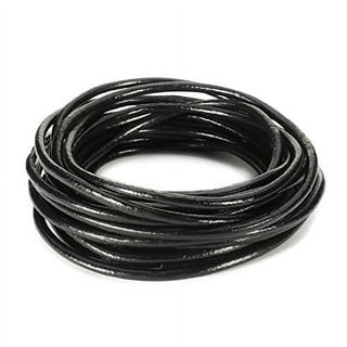 2.8mm Flat Leather Lacing Cord 11Yards/10M Crafting Braiding String for Bracelet Necklace DIY, Dark Black, Women's, Size: 0.5 mm, Yellow
