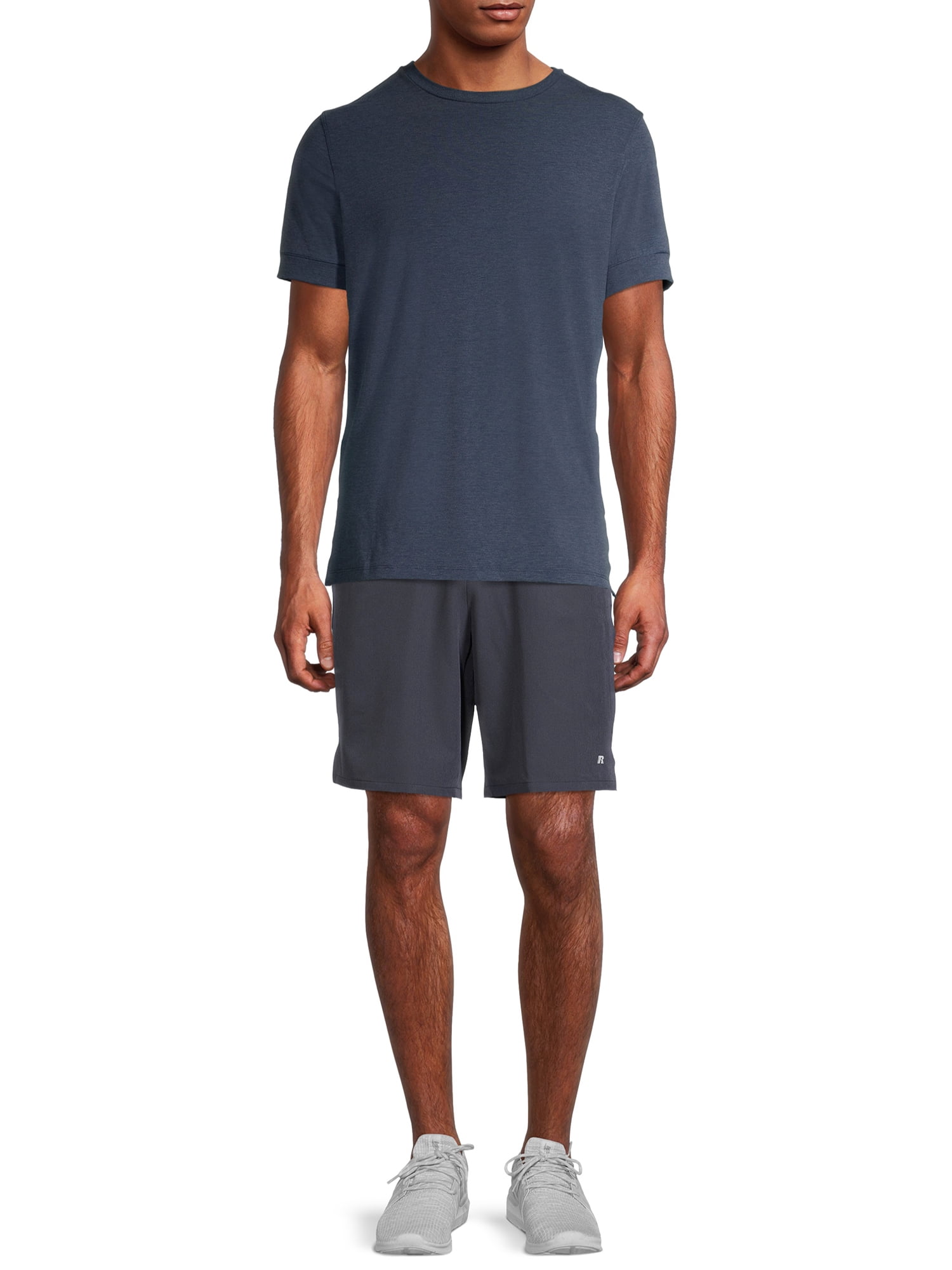 Russell Men's and Big Men's Active 2-in-1 Woven 9" Shorts with Liner, up to size 5XL