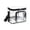 Black, variant on Stadium Approved Clear Lunch Bag, Large Transparent Thermal Insulated Tote for School Security, Work Office, Sporting Events & Concerts with Adjustable Strap，Black