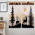 thumbnail image 4 of Farmhouse Forest Cabin Curtains, Curtains Rustic Wooden Window Curtains 42x63 Inch for Bedroom Living Room Decor, Tree Country Deer Bear Window Drapes Treatment Draperies Fabric (2 Panels, 4 of 6