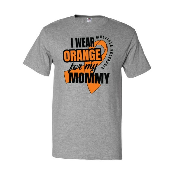 Inktastic I Wear Orange For My Mommy Multiple Sclerosis Awareness T-Shirt
