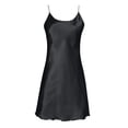 thumbnail image 4 of MEICHEN Thin Silk Nightgowns for Women Solid Sexy Loungewear Sleep Dress Spaghetti Strap Nightwear Summer Clothing Fall Fashion Essentials, 4 of 4