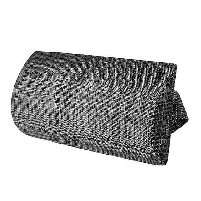 Adjustable Lounge Chair Pillow With Strap Perfect For Poolside Relaxation Black And Gray