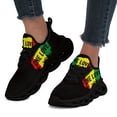 thumbnail image 5 of Men's Lightweight Breathable Sneakers - Graphic Streetwear Shoes in Green/Yellow/Red - Cushioned EVA Sole Gym, Travel, Everyday - Lace-Up Low-Top Trainers - Plus Size Available - All-Season, 5 of 6