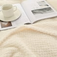 thumbnail image 4 of Premium Flannel Fleece Bed Throw Blanket for Sofa Couch | Waffle Textured Soft Fuzzy Blanket | Warm Cozy Microfiber Plush, 4 of 14