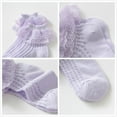 thumbnail image 4 of Musuos Little Girls Frilly Socks, Soft Lace Ruffle Socks Kids Cute Summer Mesh Socks, 1-10+ Years, 4 of 8