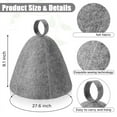 thumbnail image 3 of 6Pcs Sauna Hat Felt Bath Hat Protection Absorbent Sauna Cap for Sauna Shower Bath Steam Room Accessories, 3 of 8