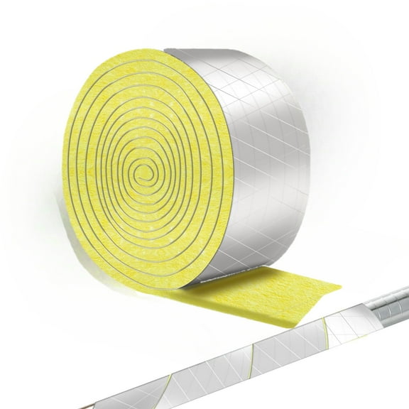 Pipe Insulation Wrap, 3" x 32.8' Outdoor Foam Foil Pipe Wrap Insulation Tape Self Adhesive Winter Freeze Protection Insulation Wrap for Outdoor Indoor Pipe Insulation Wrap Freezing Weather