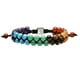 thumbnail image 2 of Pulsera de cristal natural de piedra para los hombres las mujeres de doble cordón elástico ajustable de la energía de la cadena de joyería, 2 of 6