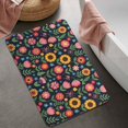 thumbnail image 2 of Pioneer Flower Floral Print Pattern Bathroom Rugs Mat, Non Slip Microfiber Bathroom Rug with Rubber Backing, Soft Mats for Bathroom Floor Tub Shower, 20"x32", 2 of 5