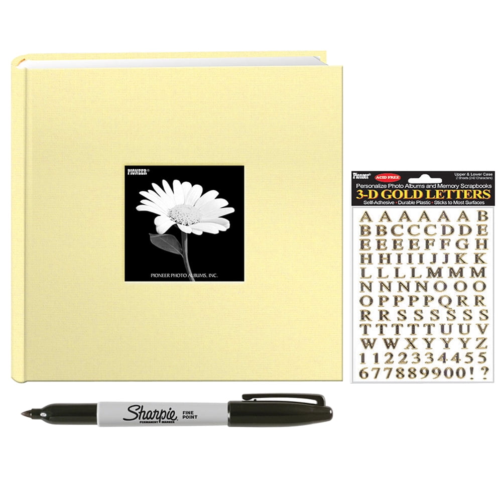  Pioneer Photo Album 4"X6", 2Up, 200 Photos Trend Fabric Frame Bi