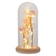 thumbnail image 2 of 1pc oro lámina rosa flor vidrio cúpula ornamento agradable lámpara led flor de vidrio decoración de cúpula, 2 of 4