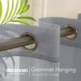 thumbnail image 3 of Deconovo Delicate Sheer Curtains 72 inch Length Grommet Voile Drapes for Nursery’s Room 52x72 inch Grey 2 Panels, 3 of 6