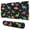 Black Dinosaurs Speech, variant on Long Mouse Pads for Desk,Black Rawr Dinosaur Skeleton Pattern Desk Mats on Top Of Desks, Desk Mouse Pad Extra Large with 3mm Non-Slip Base and Stitched Edge for Gaming,Office,Work,Home 31.5"x11.8"