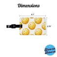 thumbnail image 3 of Yellow Pickleballs Faux Leather Travel Luggage Tag, 3 of 7