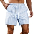 thumbnail image 2 of Guluxicc Men's Beach Shorts Elastic Waist Drawstring Summer Casual Shorts with Pockets, 2 of 9