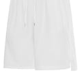thumbnail image 3 of FRSASU Men's Basketball Shorts Mesh Athletic Soccer Running Gym Tennis Quick Dry Shorts with Pockets White, 3 of 5