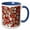 Blue/White, variant on 3drose, Chirstmas Gingerbread Cookies, 11oz Two-tone Green Mug
