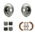 thumbnail image 1 of Transit Auto Rear Disc Rotors Semi-Metallic Pads and Parking Brake Shoes Kit for Car Lexus SC430 IS300 GS300 GS400 GS430 K8S-104385, 1 of 11