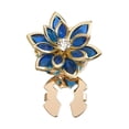 thumbnail image 2 of Activewear Shirt Cufflinks, Flower Shape, Classic And Elegant Button Decorations, Blue, 2 of 4