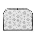 thumbnail image 2 of Pofeuu Snowflake Minimalist Print Toaster Cover 4 Slice, Bread Dust Cover & Fingerprint Protection, Kitchen Small Appliance Covers(Toaster Cover), 2 of 7