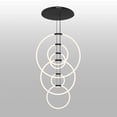 thumbnail image 1 of CWI Lighting Lustre à 6 Lumières DEL avec Fini Noir, 1 of 6