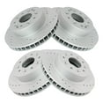 thumbnail image 2 of TRQ Front and Rear Performance Brake Rotors Set Premium G-Coated Cross Drilled & Slotted Fits Select 1965-1982 Chevrolet Corvette, 2 of 8