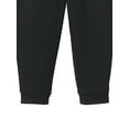 thumbnail image 2 of SO Big Girl's Love Graphic Print Elastic Waistband Black Fleece Joggers (Size 14), 2 of 4