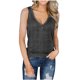 thumbnail image 1 of Gibobby Blusas y chalecos sin mangas con cuello en V y botones de color sólido sueltos informales para mujer(Gris oscuro,M), 1 of 5