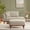 Boucle Camel, variant on Upholstered Chaise Lounge Chair Indoor with Ottoman Boucle Chaise Lounge Fluffy Reading Chairs for Office Living Room Bedroom Relaxing