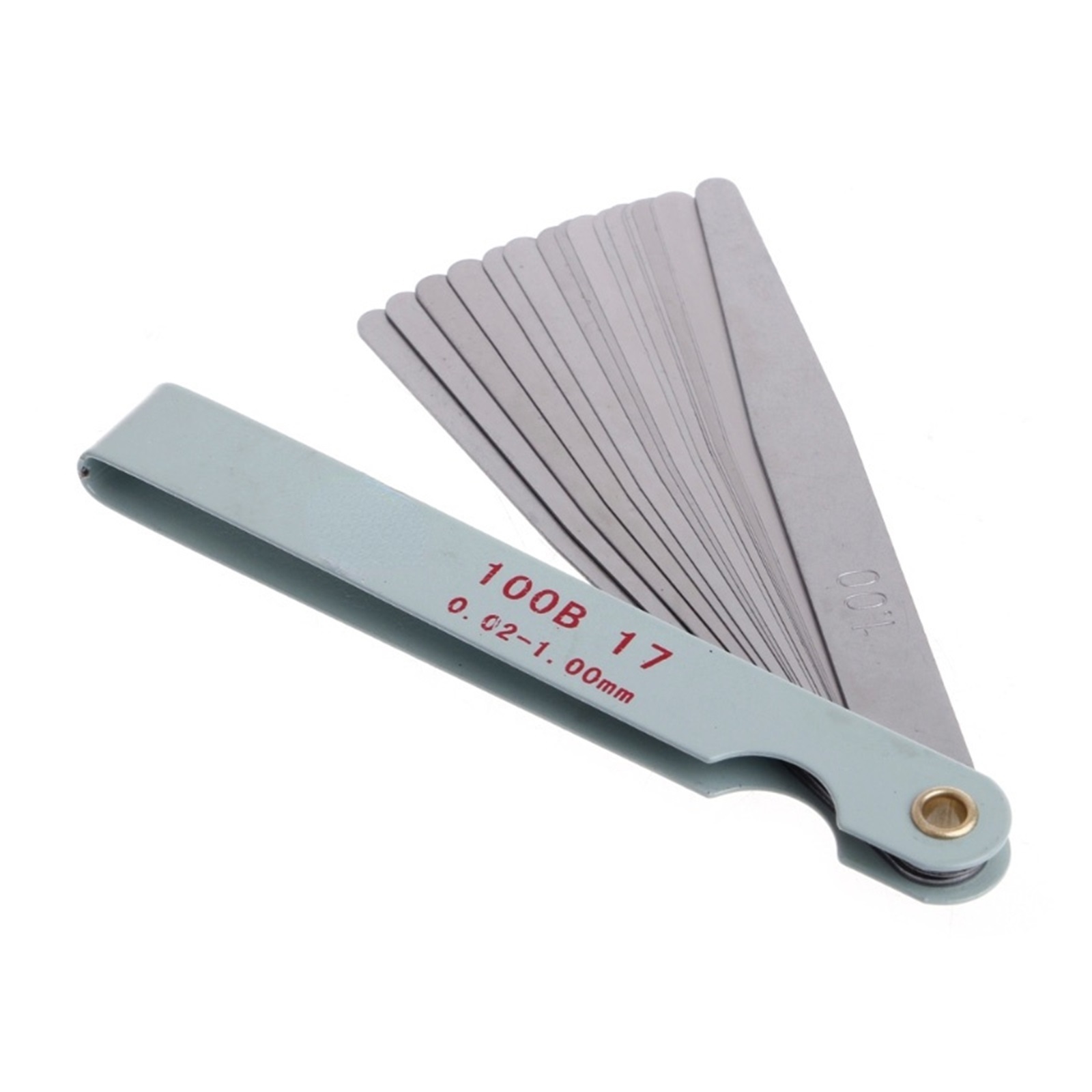 17 Blades Feeler Gauge Thickness Gauges Measurment Tool Gap Wedge For Engine Valve Adjustment 0.02-1mm Percision Measuring Tools ,Easy to Use