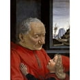 thumbnail image 3 of Ghirlandaio, Domenico 11x14 Black Modern Framed Museum Art Print Titled - Portrait of An Old Man and His Grandson, 3 of 5