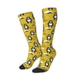 thumbnail image 3 of Salouo Cartoon Bear Yellow Print Women's Men's Ankle Socks 1-pack Casual Athletic Socks for Unisex Adult Moisture-Wicking Socks for Daily Wear/Running/Sport, 3 of 8