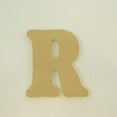 thumbnail image 1 of Package of 1, 14 Inch X 3/4" Thickness MDF Letter R in The Goudy Heavy Font, Thick, Upper Case for Art & Craft Project, Made in USA, 1 of 4