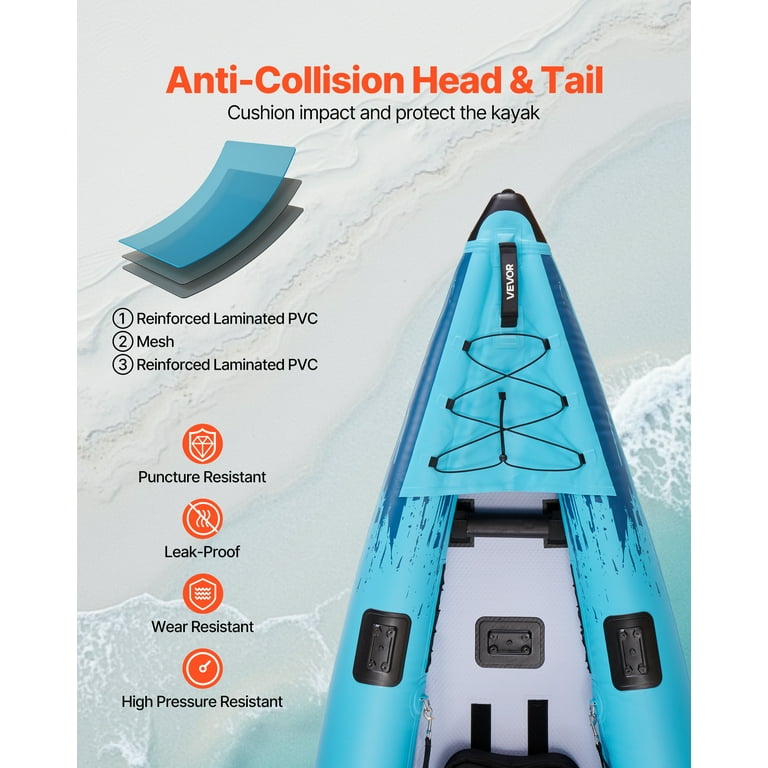 山　カムイピリカ12kg VEVOR Inflatable Kayak, 2-Person Inflatable Recreational Kayak