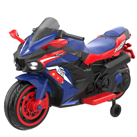 YOMYM Motorcycle for Kid, 12V Battery Powered Eletric Ride on Motorcycle for Boys 3-6