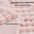 thumbnail image 7 of GHOUSE Soft Fluffy Faux Fur Throw Blankets Pink Fuzzy Blanket for Couch Bed 90x108 Inches, 7 of 7