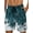 OceanWaveBlue, variant on GENTS BLISS Hawaiian Men Shorts Bathing Mesh Lining Beach Shorts for Men with Pockets Swim Trunks