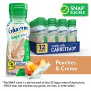 Glucerna Hunger Smart Diabetes Care Shake, Peaches & Crème, 10 Fl Oz, 12 Pack