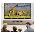 thumbnail image 2 of Portable High Definition Curtain Type Projection Screen For Travel Office Home Theater Church 100 "16:9 4:3 ,Wrinkle-Free, 2 of 5