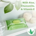 thumbnail image 5 of McKesson Flushable* Wet Wipes - Aloe & Vitamin E Formula, Gentle on Skin, Plant-Based Adult Cleansing Wipes - Unscented, 48 Wipes, 1 Pack, 5 of 10