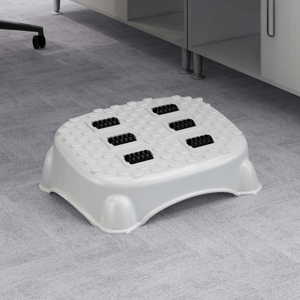 Reposapiés de oficina, , con rodillo de superficie, estable y práctico, reposapiés inferior antideslizante debajo del escritorio, para cocina, Baoblaze Reposapiés debajo del escritorio